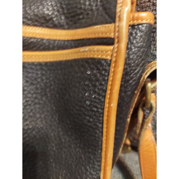 Vintage Dooney and Bourke Equestrian Crossbody Bag Pebbled Leather Black - Picture 5 of 16